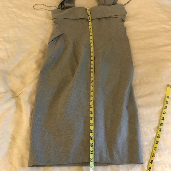 Kaufmanfranco 021 Gray Sheath Halter Dress, EUC! - Picture 14 of 16
